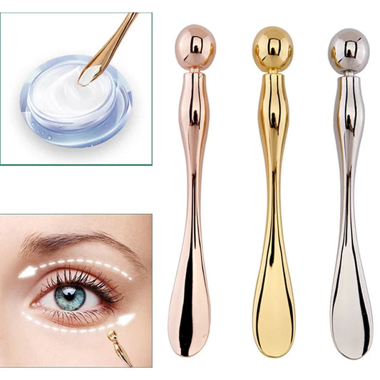 Varilla de Metal para masaje Facial, aplicador de crema para ojos antiarrugas